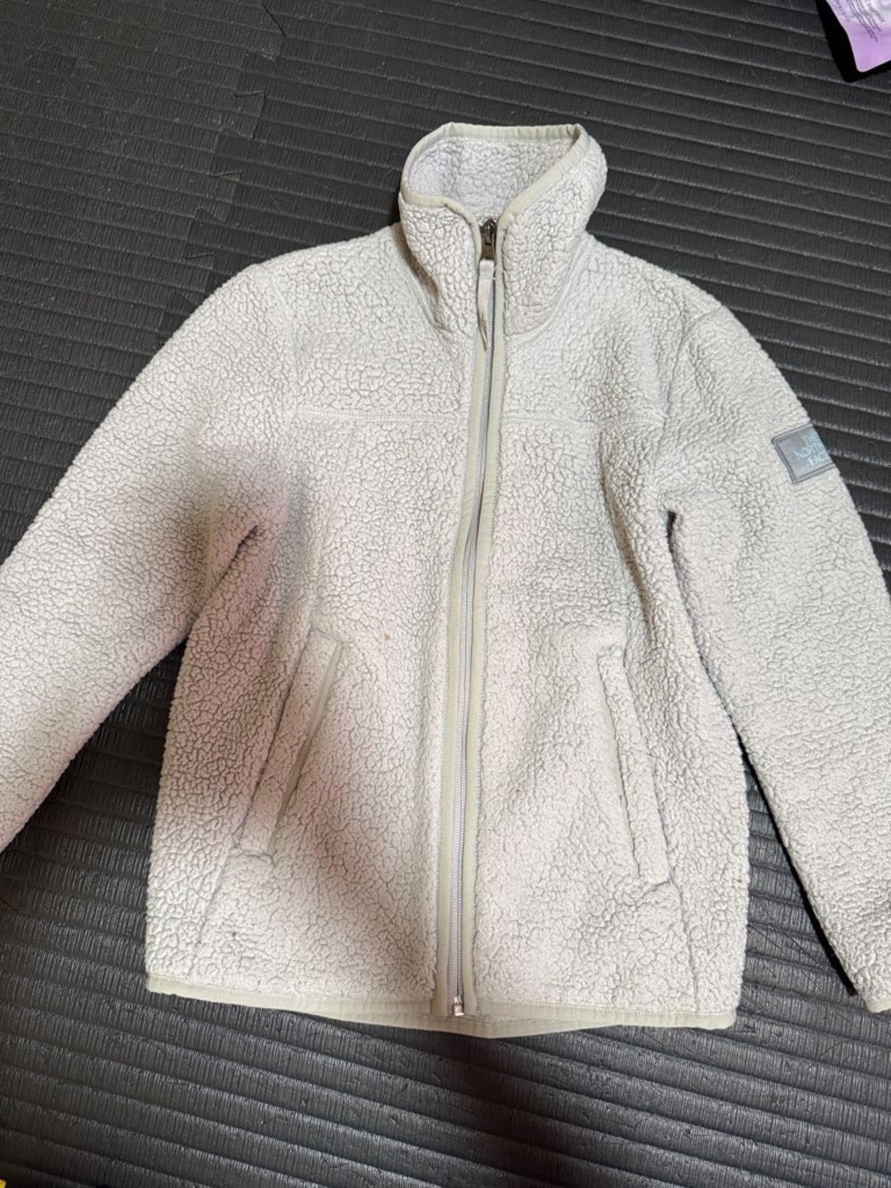 The North Face Kids Cream Sherpa Zip Fleece Jacket